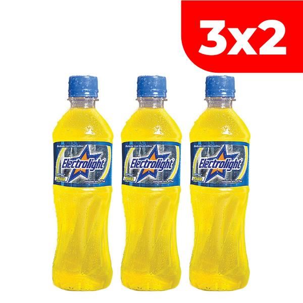 3x2 Bebida Hidratante Electrolight Piña - Frasco 475 ML